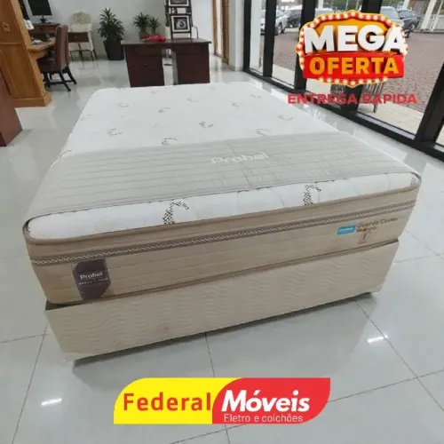 Cama Box Casal 1,38m Base + Colchão c/ Molas SUPER OFERTA