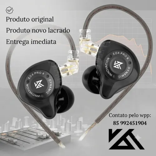 Fone de ouvido kz edx pro x profissional Retorno de palco 