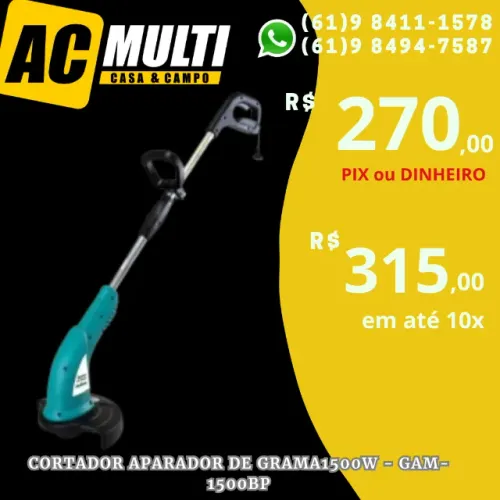 APARADOR DE GRAMA1500W - GAM-1500BP