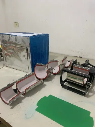 Máquina de bater caneca 6 peças 500,00 reais