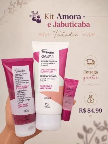 Kit Natura Amora vermelha e Jabuticaba, Entrega grátis!