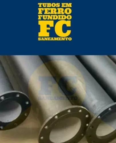 Tubo de ferro fundido k7 Dn 100mm com ponta bolsa \ flanges-Entrega imediata