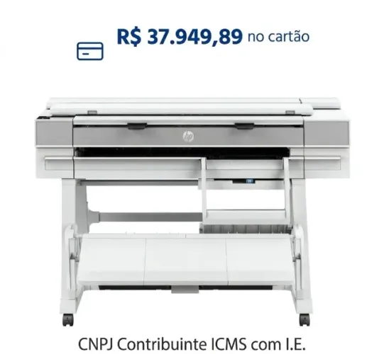 Multifuncional Plotter HP DesignJet T950, Jato de Tinta, Colorida, A0, 36", Wi-fi, Bivolt