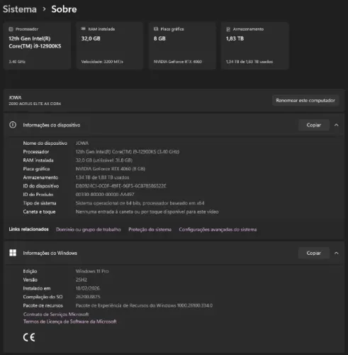 PC Gamer Completo i9 12900KS RTX 4060 32GB RAM Cooler Master CM690