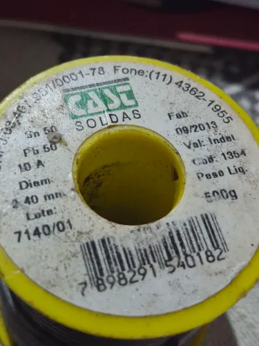 4 Carretel de estanho para solda de 500mg cd