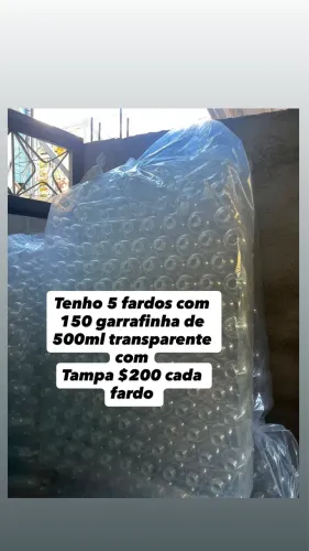 Vendo garrafinha de 500ml