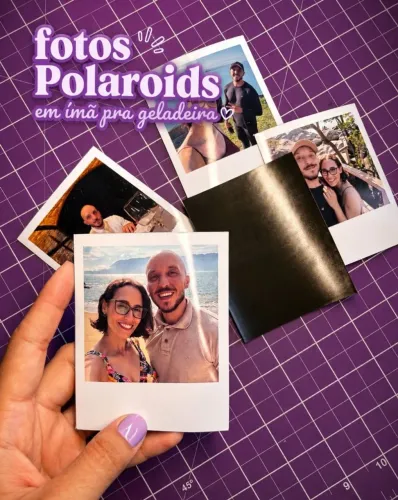 Polaroide Imã para geladeira - 6un