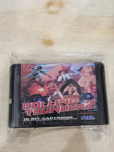 Muito tiroteio e ação em Rolling Thunder 2 de mega drive
