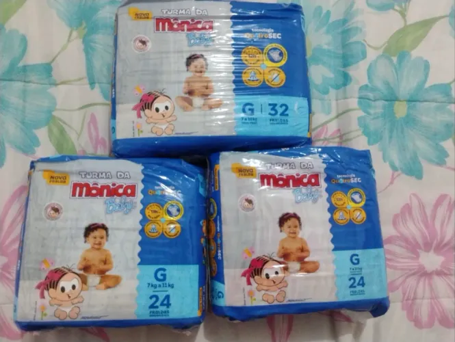 Vendo pacote de fraldas Turma da Mônica