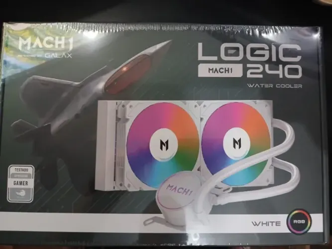 Water Cooler mach1 logic 240mm Branco (lacrado+NF)