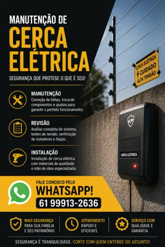 Manutenção de cerca elétrica - Sobradinho e Grande Colorado DF