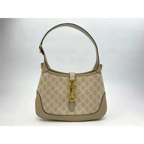 bolsa pequena de couro legítimo jackie 1961 duplo g italiana inspiração Gucci
