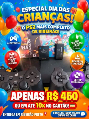 Ps2 completo leitor funcionado 100 por cento,lotado de jogos