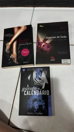 3 livros de romance avulso