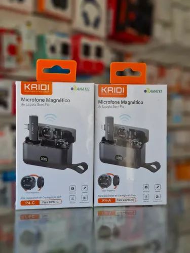 Microfone lapela duplo profissional IOS e android - entrega em slz e região