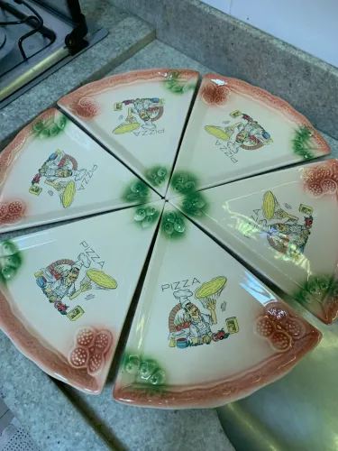 Jogo de pratos de pizza