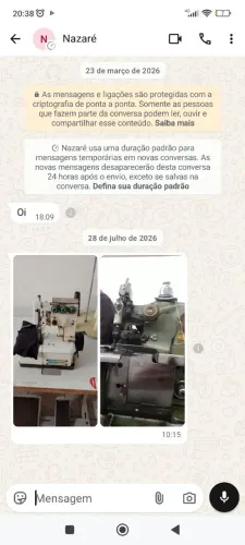 2 máquinas de costura Galoneira semi industrial bracob e uma overlock semi industrial