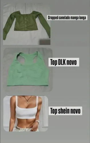 Lote de roupas M contendo 9 peças