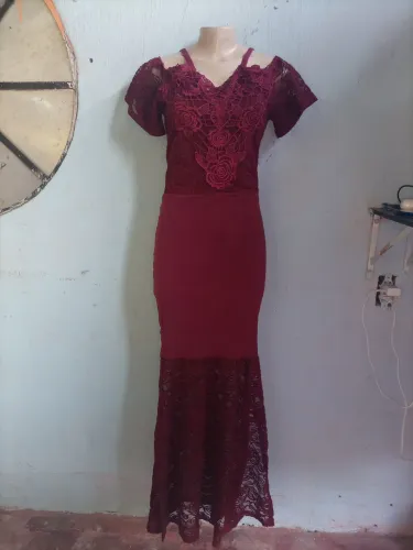 Macacão longo vermelho