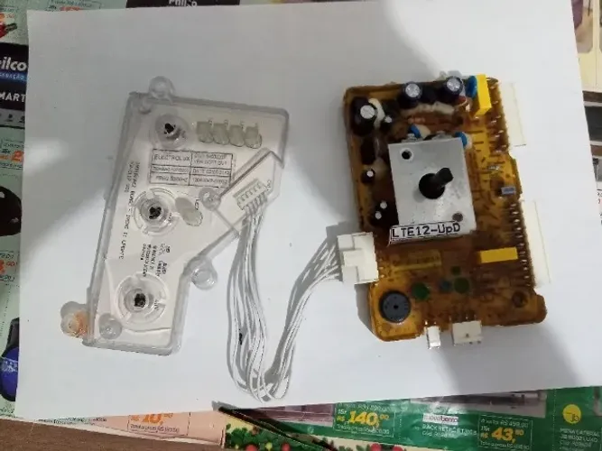 Placa De Potência E Placa Interface Lavadora Electrolux Lte12