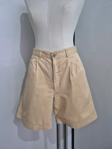 short feminino c.g.c yves saint laurent sportswear bege 