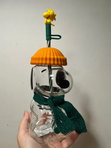Copo de Vidro Snoopy Starbucks