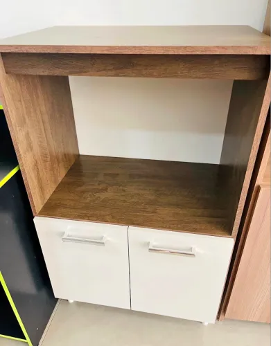 Balcão micro e forno novo cor off white