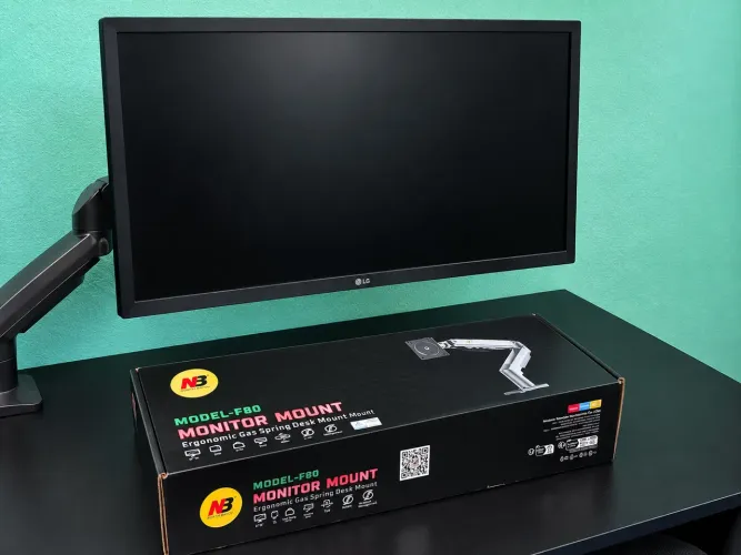 Monitor LG 75Hz IPS + Braço Articulado NB F80