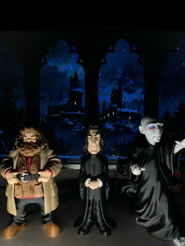 Kit 3 Bonecos de Harry Potter - Hagrid , Snape e Lord Voldemort
