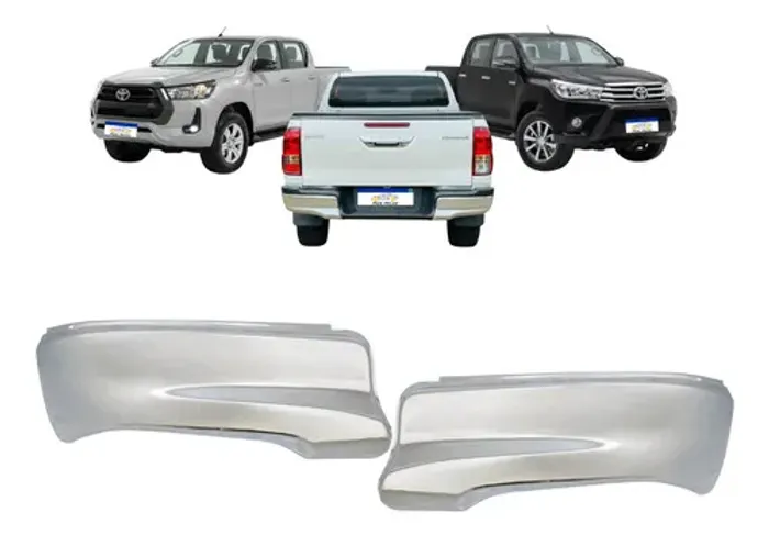 Par Ponteira Parachoque Hilux 2016 2017 2018 2019 2020 2021
