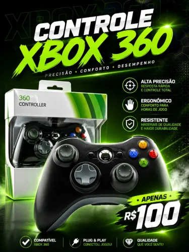 Controle Xbox 360
