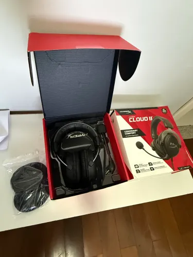 ? Headset HyperX Cloud II - Impecável + Caixa Completa