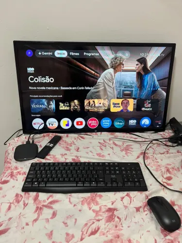 SMART TV 32 ALEX XIAOMI 64GB TECLADO E MOUSE SEM FIO FUNCIONANDO TUDO PERFEITAMENTE