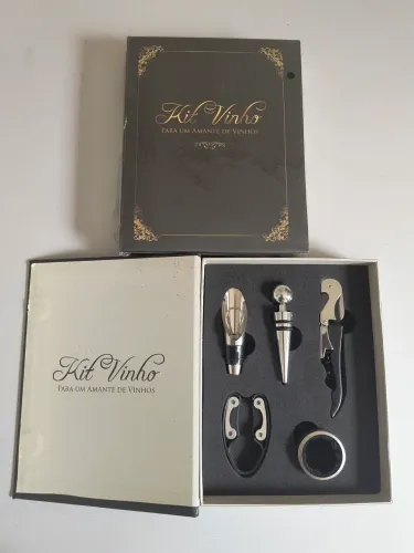 Kit abridor para vinho 5 peças 