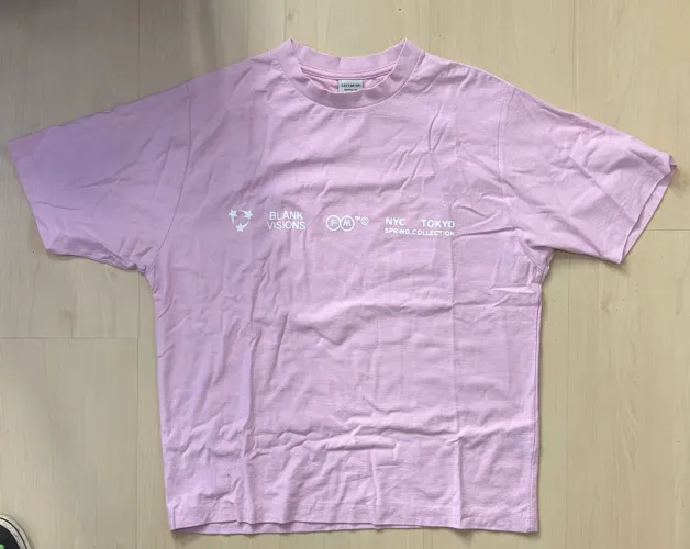 Camiseta COTTON - Blank Visions Rosa Bebê