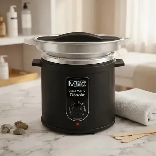 Kit depilação aquecedor de cera novo