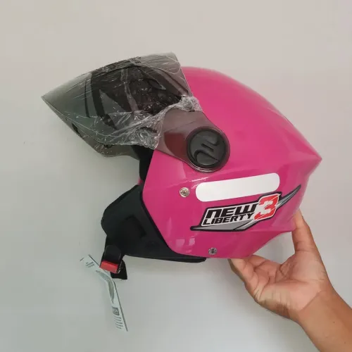 Capacete aberto feminino pró Tork 58 viseira cristal