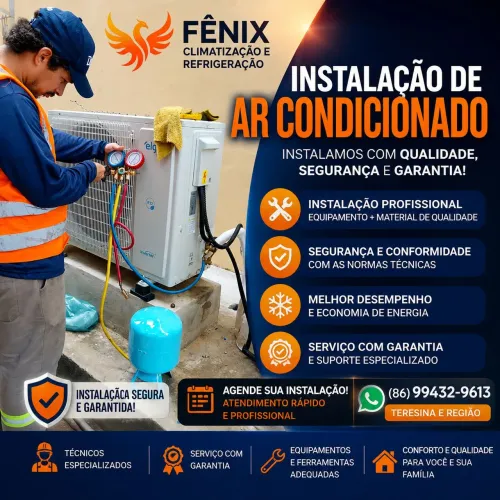 Instalação de ar split novo