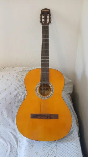 Violão aço e nilon cor preto e bege