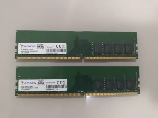 Memória DDR4 16GB 3200Mhz (2X8GB) ADATA para desktop