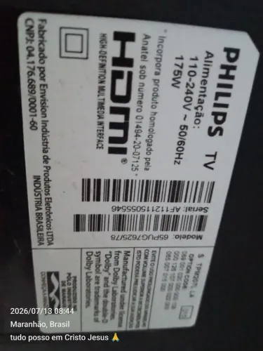 Vendo tv para reteira peças por 100
