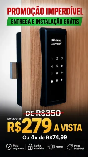 Fechadura Eletrônica Digital instalação grátis
