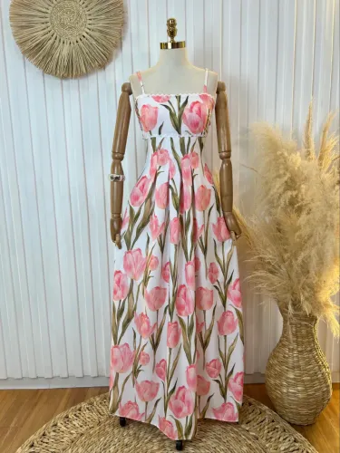 VESTIDO TULIPA  Delicadeza que floresce em cada detalhe.