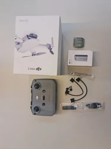 Kit acessórios originais DJI Mini 2/4k/SE/ Sem drone Controle+bateria+cabos+caixa