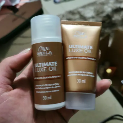 Shampoo e máscara Ultimate Luxe Oil Wella