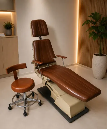 CADEIRA POLTRONA + MOCHO PARA ESTÉTICA