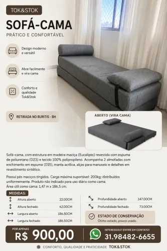 Sofá cama TokStok