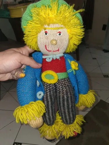 Espantalho pelúcia anos 80 bom estado