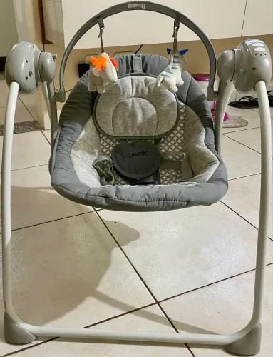 Cadeirinha de Descanso Automático Kiddo Mimo Cinza 0 a 9kg(DOBRÁVEL)