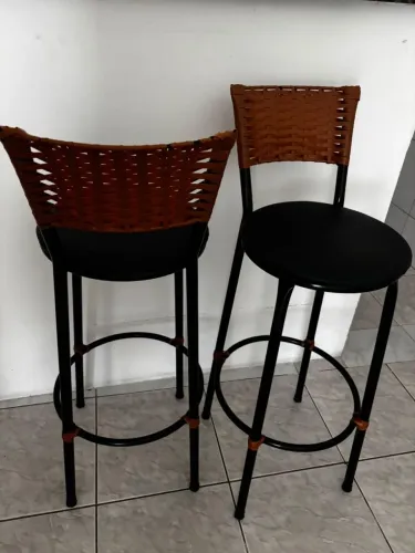 banqueta alta Imbuia cozinha bancada balcão bares área gourmet